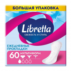 Ежедневные Прокладки Libretta Свежесть Стиль Мультиформ 60шт