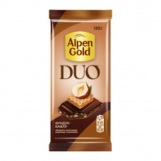 Шоколад Alpen Gold Duo Фундук Вафля 130г Шоколад Alpen Gold Duo Фундук Вафля 130г