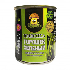 Горошек Зеленый Юнона из Мозговых Сортов 220г ж/б Горошек Зеленый Юнона из Мозговых Сортов 220г ж/б
