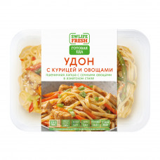 Лапша Удон с Курицей и Овощами 200г Swlife Fresh