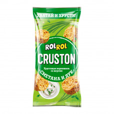 Cнеки Rolrol Cruston Макаронные со Вкусом Сметана и Лук 60г