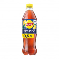 Чай Холодный Lipton Черный Лимон Газированный 0,5л