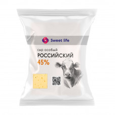 Сыр Российский Особый 45% 180г Sweet Life Сыр Российский Особый 45% 180г Sweet Life
