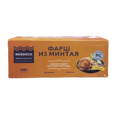 Фарш Рыбный Nordeco из Минтая Замороженый 600г