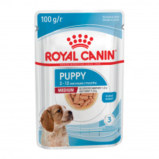 Корм Влажный для Собак Royal Canin Медиум Паппи Соус 100г Корм Влажный для Собак Royal Canin Медиум Паппи Соус 100г