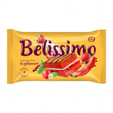 Пирожное Бисквитное Belissimo Клубничное 150г