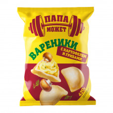 Вареники Папа Может с Картофелем и Грибами 420г Вареники Папа Может с Картофелем и Грибами 420г