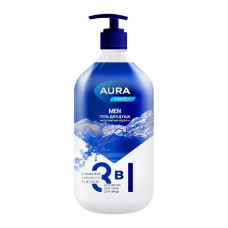 Ггель для Душа Aura Men Морские Минералы 3 в 1 1л Ггель для Душа Aura Men Морские Минералы 3 в 1 1л