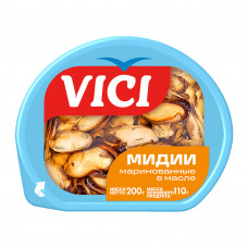 Мидии Vici Маринованные в Масле 200г Мидии Vici Маринованные в Масле 200г