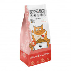 Сухой Корм для Кошек Вкусная Миска Мясное Ассорти 350г