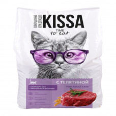 Сухой Корм Kissa для Стерилизованных Кошек с Телятиной 10кг