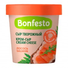 Сыр Творожный Bonfesto Крем-Сыр Лосось 65% 125г Сыр Творожный Bonfesto Крем-Сыр Лосось 65% 125г