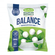 Сыр Мягкий Bonfesto Balance Моцарелла Мини 30% 100г Сыр Мягкий Bonfesto Balance Моцарелла Мини 30% 100г