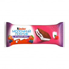 Пирожное Kinder Молочный Ломтик Ягодный Микс 28г
