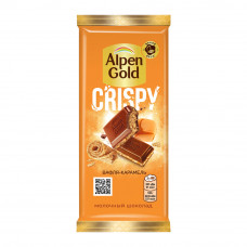 Шоколад Alpen Gold Crispy Молочный Вафля Карамель 85г