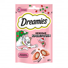 Лакомство для Кошек Dreamies Нежные Креветочки 60г