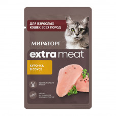 Корм Влажный для Кошек Мираторг Курочка в Соусе 75г Корм Влажный для Кошек Мираторг Курочка в Соусе 75г