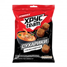 СУХАРИКИ ХРУСTEAM ТОМ ЯМ С КРЕВЕТКОЙ 40г СУХАРИКИ ХРУСTEAM ТОМ ЯМ С КРЕВЕТКОЙ 40г