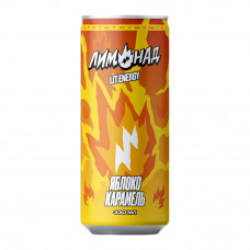 Лимонад Lit Energy Яблоко Карамель с Витаминами 0,33л ж/б