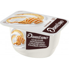 Продукт творожный Даниссимо Мороженое грецкий орех с кленовым сиропом 130гр 5,9% Данон
