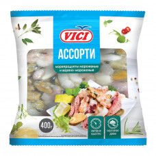 Ассорти из Морепродуктов Vici Замороженное 400г Ассорти из Морепродуктов Vici Замороженное 400г