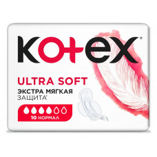 Прокладки Kotex ультра софт нормал 10 шт Кимберли-кларк