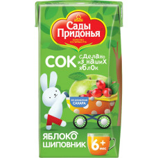 Сок Сады Придонья Яблоко-шиповник 125 мл