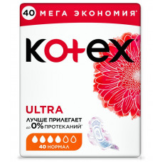 Прокладки Kotex Ультра Сетчатые Нормал 40x12 Котекс