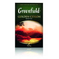 Чай Гринфилд Golden Ceylon Черный Крупнолистовой 100гр Орими Трэйд