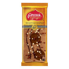 Шоколад Золотая марка молочный с карамелью дуэт  10*85гр Nestle
