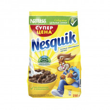 Завтрак готовый Nesquik шарики шоколадные 250 гр пакет Nestle