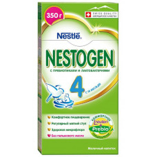 Смесь Nestogen 4 сухой быстрорастворимый молочный напиток детское молочко с пребиотиками и лактобактериями с 18 месяцев 300 гр Nestle