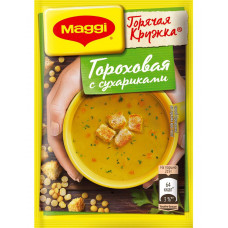 Суп Maggi горячая кружка гороховый с сухарями 19 гр Nestle