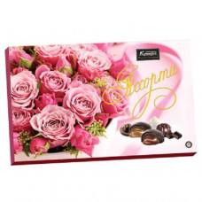 Набор конфет  Шоколадный кутюрье ассорти Розовые розы 250 гр