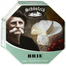 Сыр мягкий Schonfeld с белой плесенью BRIE 125 гр 60%  Нелт-Ритейл