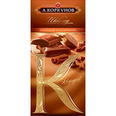 Шоколад А.Коркунов молочный 90 гр Марс