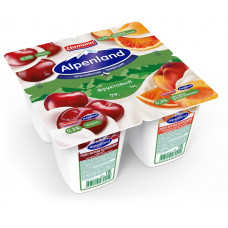Йогурт Alpenland Вишня-нектарин-дикий Апельсин 95гр 0,3% Эрманн