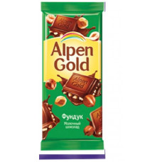 Шоколад Альпен Голд молочный с фундуком 85 гр Мон*дэлис