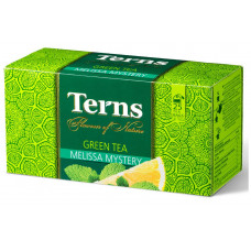Чай Тернс Меллиса Мистери Зеленый Байховый с Листьями Мелиссы, Мяты И Ароматом Лимона 25 пак в Саше Ти-груп