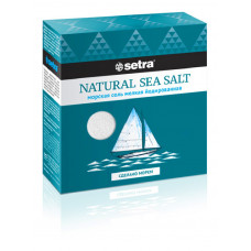 Соль SETRA пищевая морская садочная мелкая йодированная 500 гр Медитеран