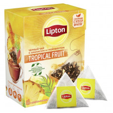 Чай Липтон Tropical Fruit Черный 20пир Юнилевер Русь