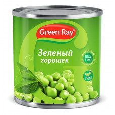 Горошек зеленый  Грин Рэй деликатесный нежный высший сорт ГОСТ 425 мл с ключом ж/б