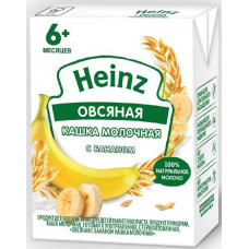 Каша Хайнц молочная, овсяная, жидкая с бананом тетрапак 200 мл