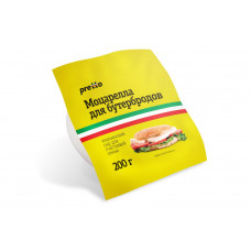 Сыр мягкий Pretto моцарелла для бутербродов 45 % 200 гр