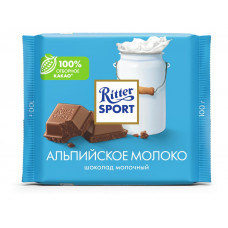 Шоколад Ritter Sport Молочный с Альпийским Молоком 100г