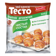 Тесто Слоёное Дрожжевое в Упаковке 1/500 Звёздный