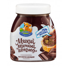 Паста Коровка из Кореновки молочно-шоколадная 15% Мягкий молочный шоколад  330 гр Алексеевский МК