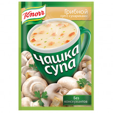 Суп Knorr Чашка супа грибной с сухариками сухая смесь 15,35гр Юнилевер Русь