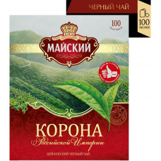 Чай Корона Российкой Империи Черный 100пак Майский