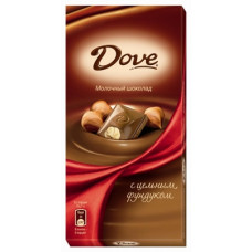 Шоколад DOVE молочный цельный орех 90 гр Марс
